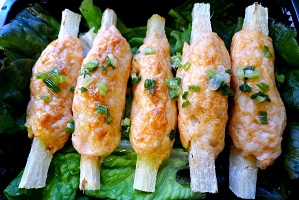 Grilled Shrimp on Sugarcane